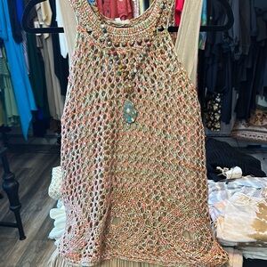 Multicolor Crochet Tank Top
